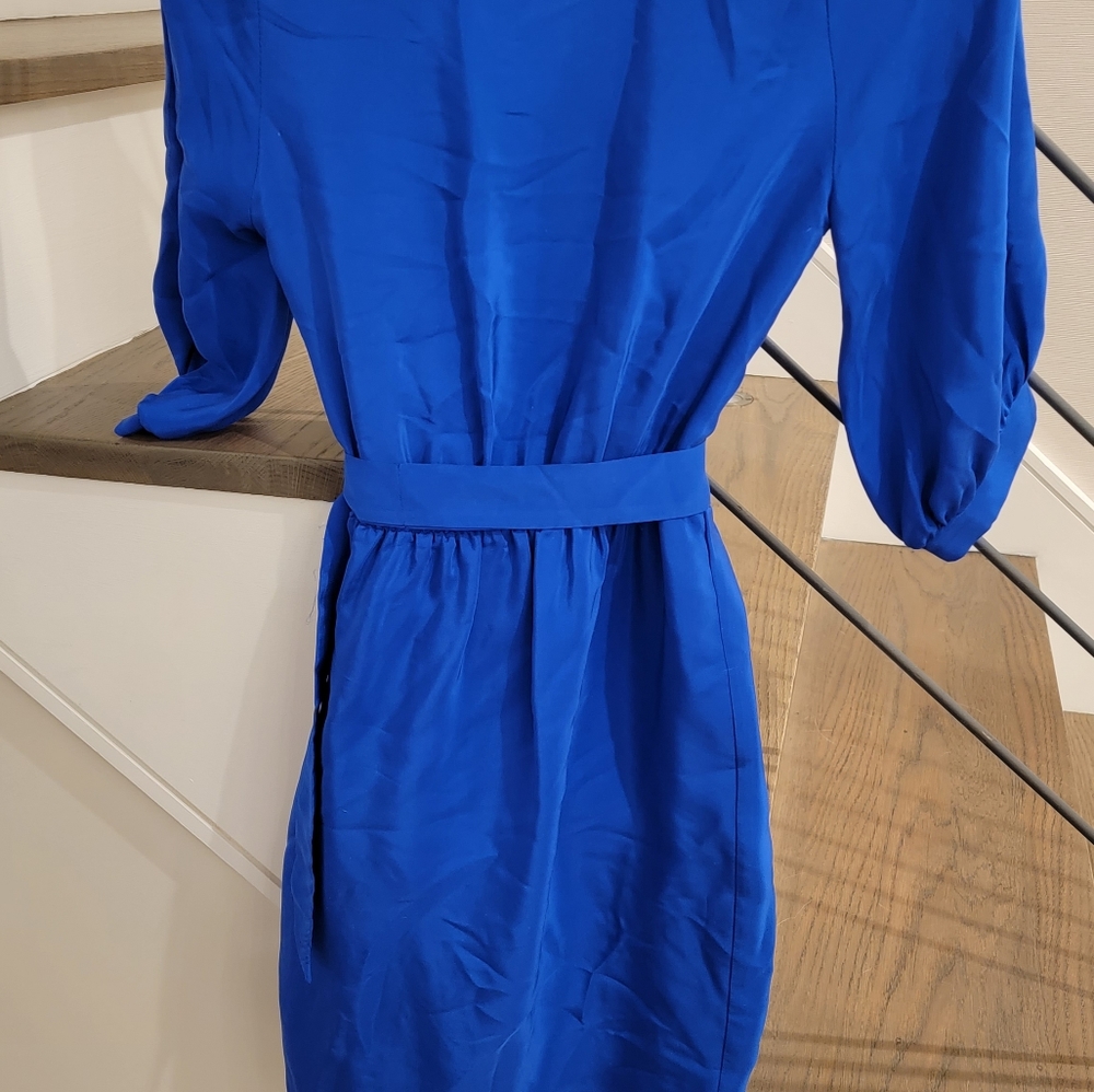 Amanda Uprichard Blue Silk Dress XS